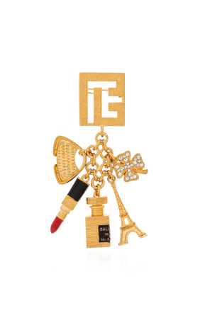 アクセサリーその他 Saint Laurent FW25 YSL BOOCH (840195Y1500 8060) Saint Laurent Brooch in the shape of logo | Women's Jewelery